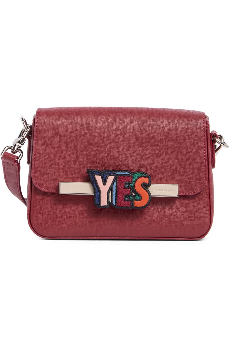 Longchamp Game On Small Crossbody Bag, Main, color, Carmine