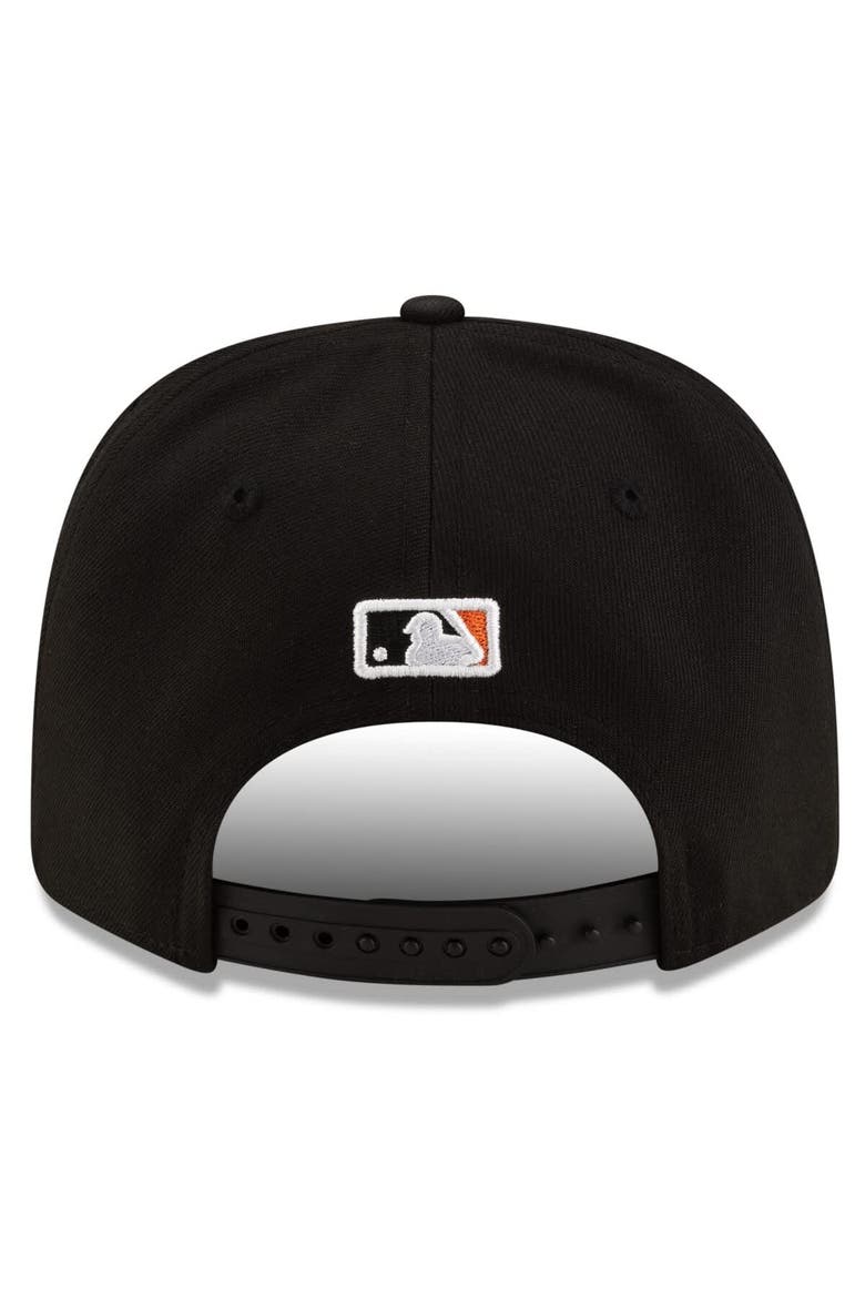 Men's New Era  Black/Orange Baltimore Orioles Player Replica 9SEVENTY Adjustable Hat, Alternate, color, Black