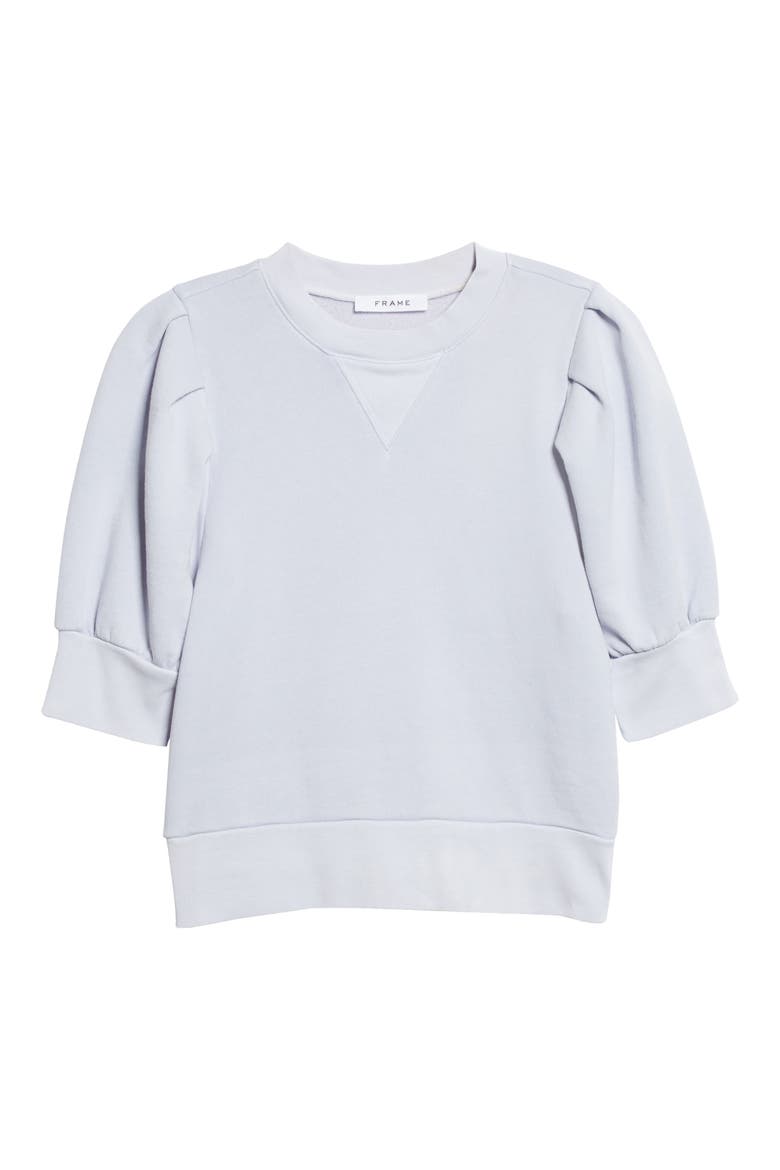 Puff Sleeve Sweatshirt, Alternate, color, DEW