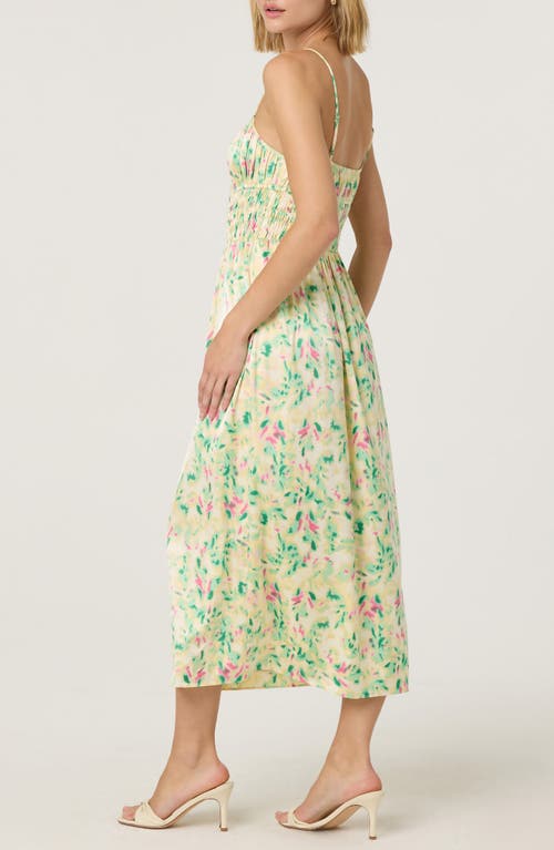 Astr The Label Smocked Maxi Dress