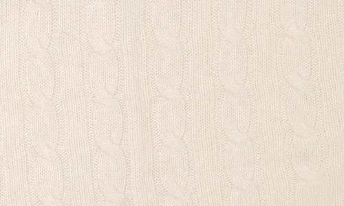 Sofia Cashmere Cable Knit Cashmere Baby Blanket In Neutral