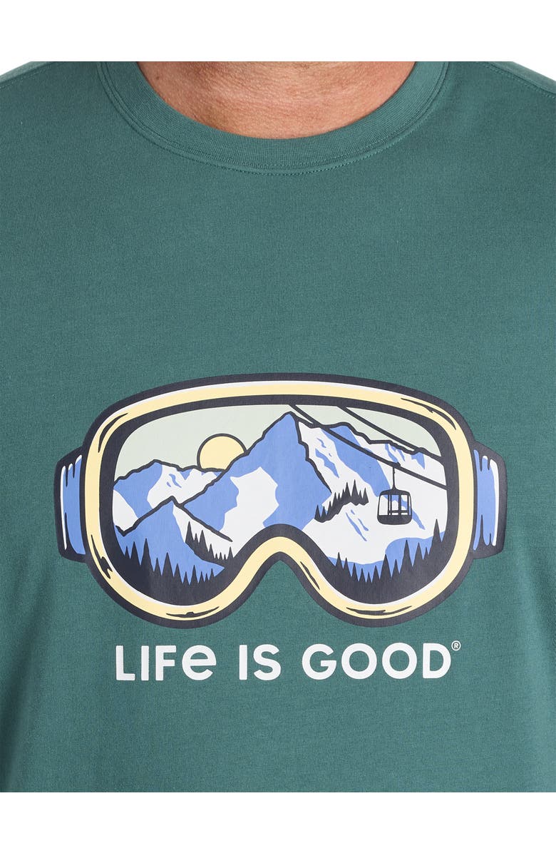 LIFE IS GOOD Big & Tall Ski Goggles Graphic Tee, Alternate, color, 