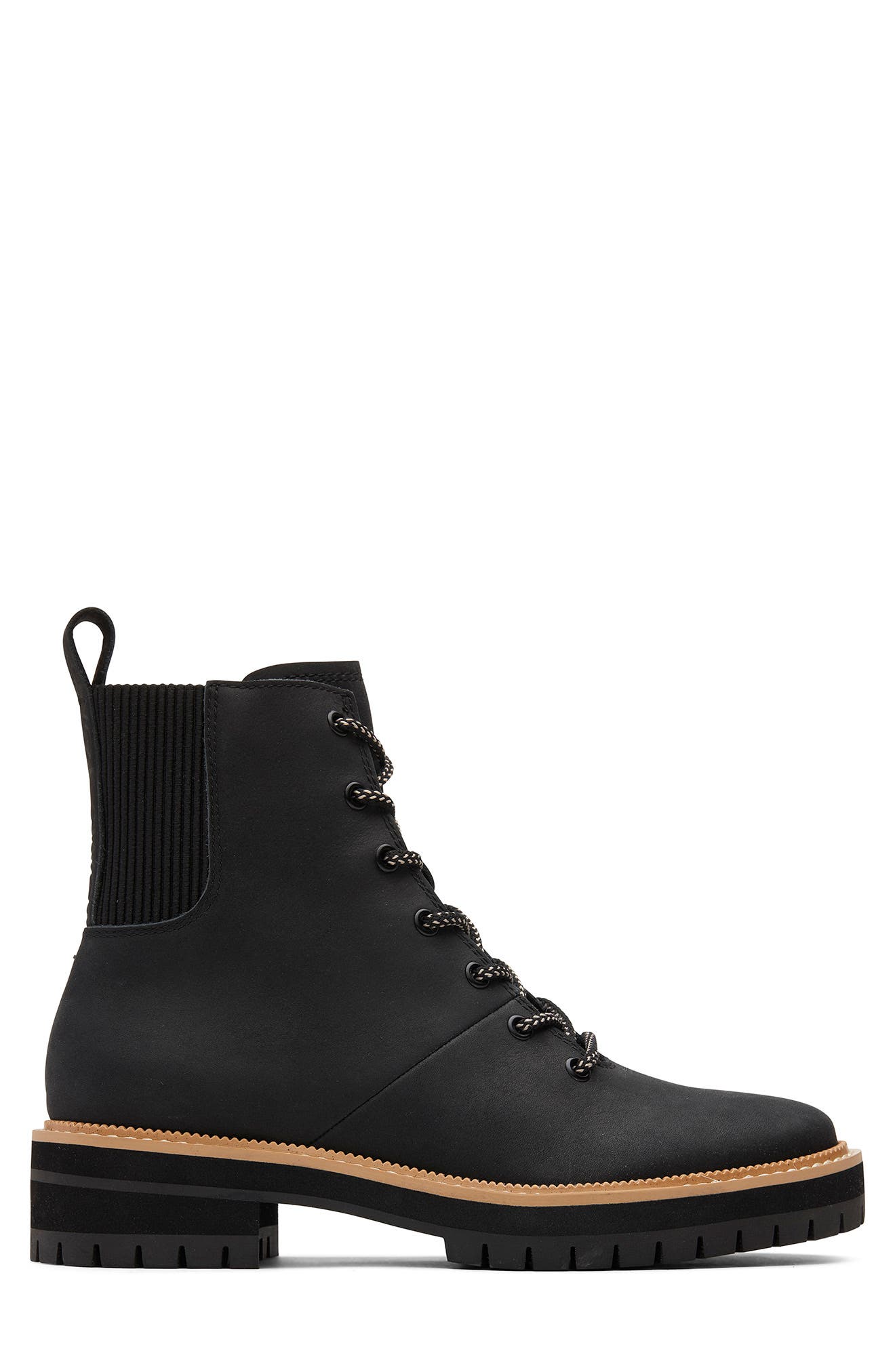 TOMS Leather Frankie Boot, Alternate, color, 