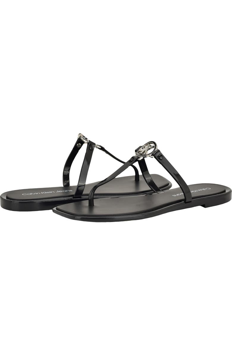 Calvin Klein Ellye Sandal, Alternate, color, Black