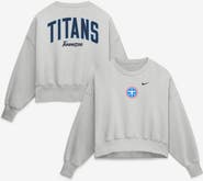 Nike Women's Nike Gray Tennessee Titans Oversized Primetime Phoenix Fleece Sweatshirt