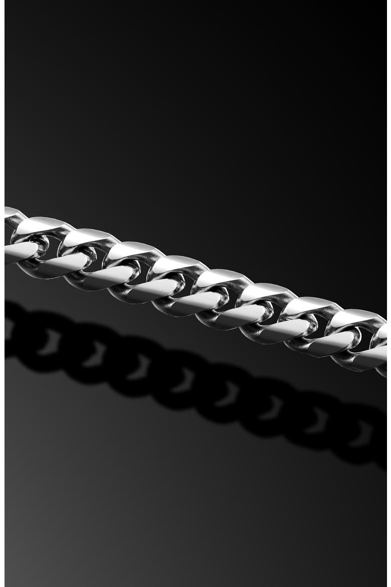 Onyx Chain Necklace, Alternate, color, SILVER