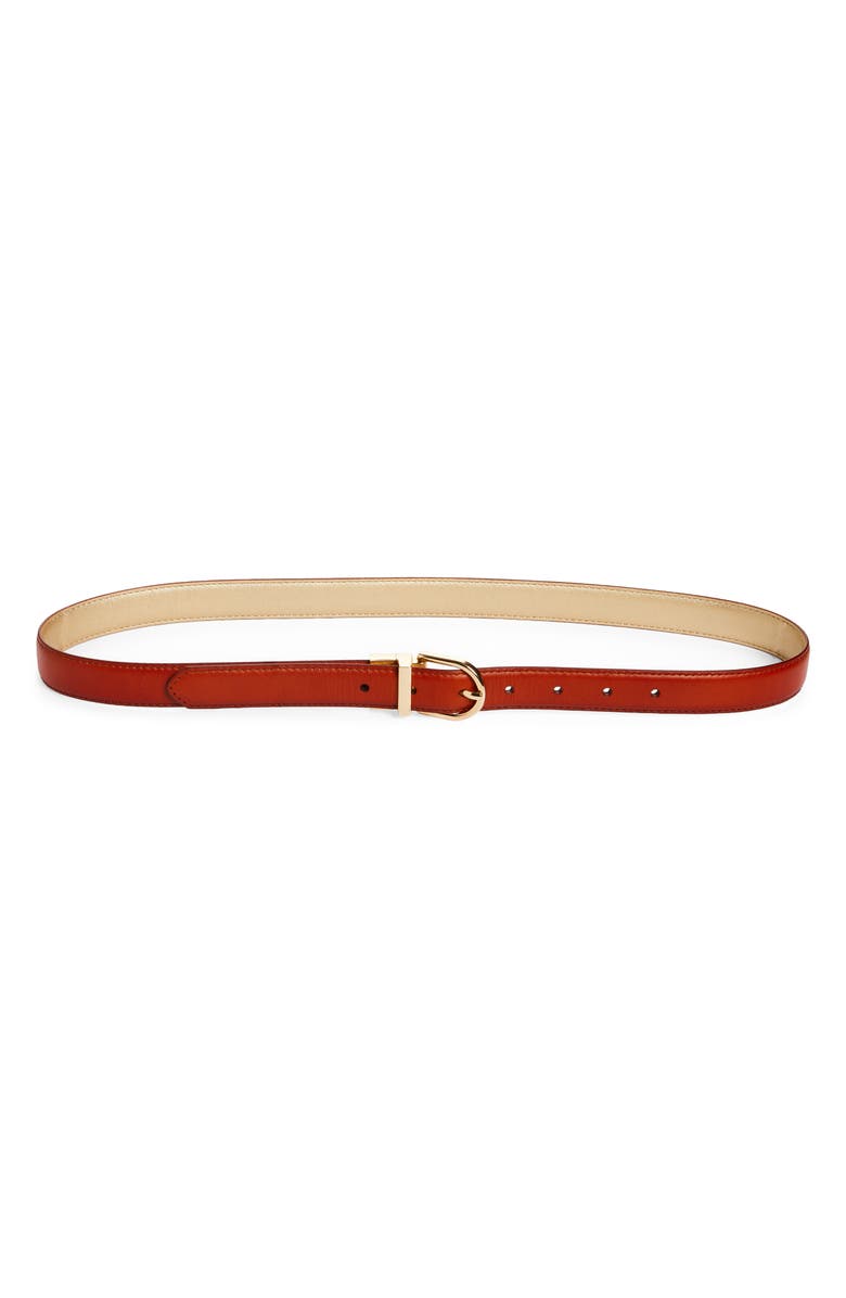 Nordstrom Nora Reversible Metallic Leather Belt, Main, color, Cognac- Gold