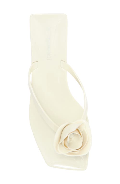 Jeffrey Campbell Lelia Sandal In Cream Shiny