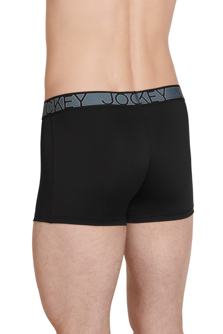 Mens Active Microfiber 2.5" Trunk - 3 Pack, Alternate, color, Black