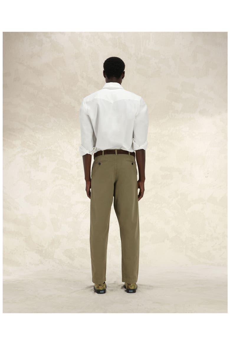 Wallace Twill Cotton Trousers, Alternate, color, SAGE