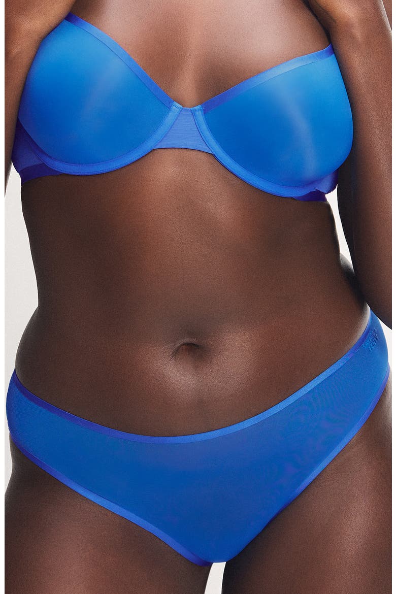 Sheer X Cheeky Briefs, Main, color, BLUE EUPHORIA