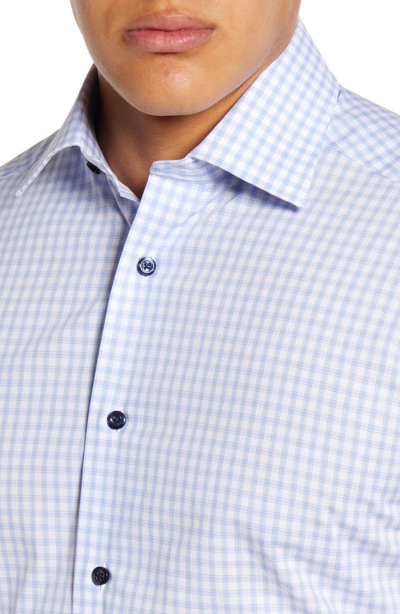 David Donahue Slim Fit Check Dress Shirt, Alternate, color,