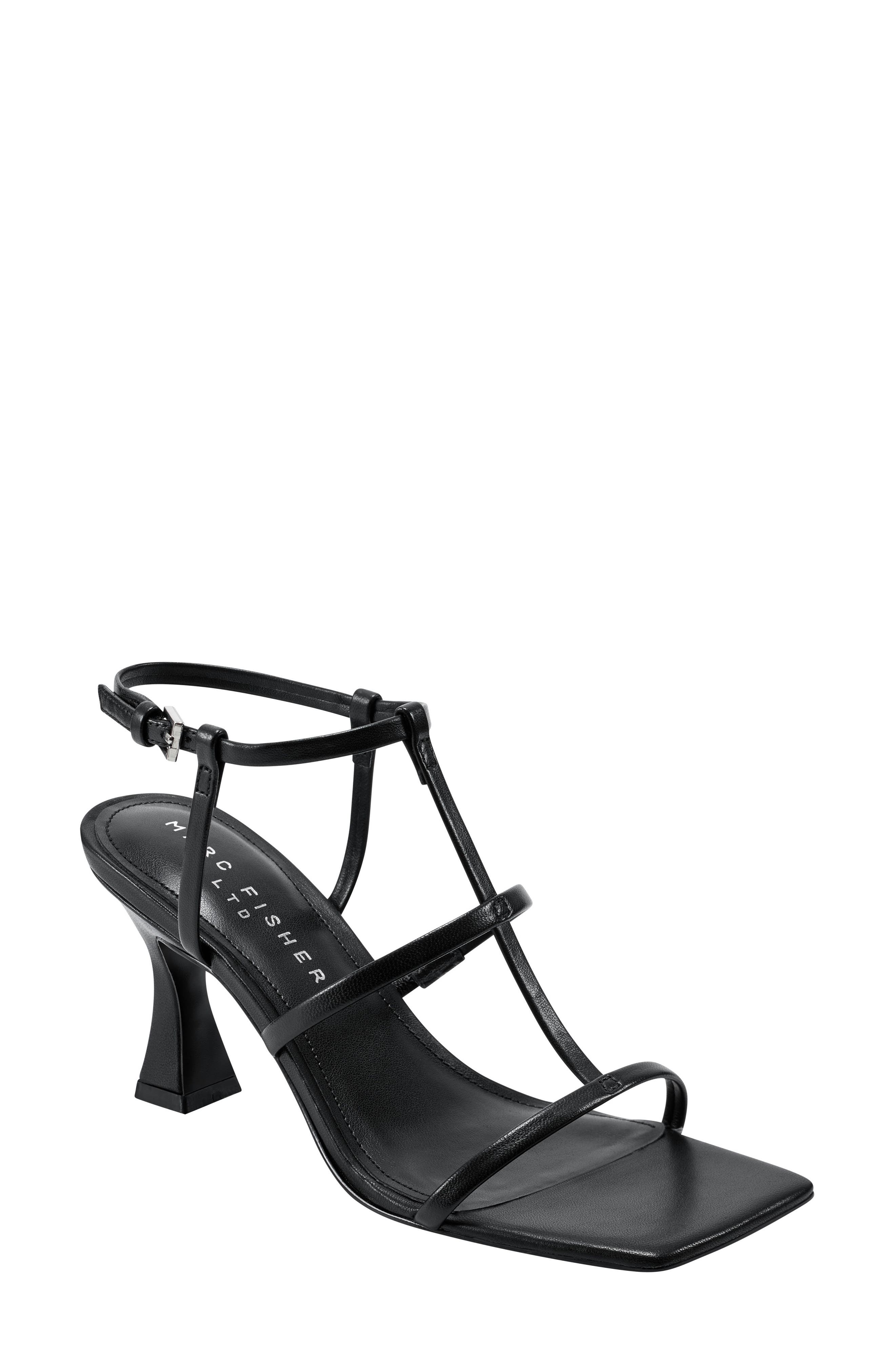 Marc Fisher LTD Dennie Ankle Strap Sandal, Main, color, Black