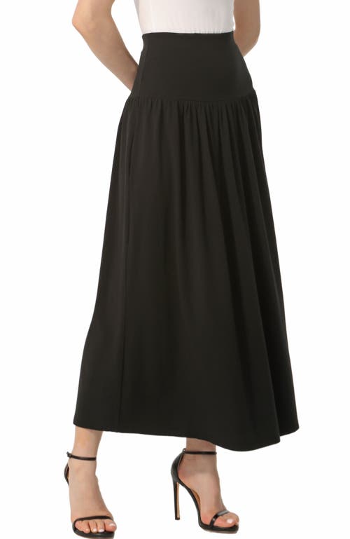 Kimi & Kai Tiered Maxi Skirt In Black