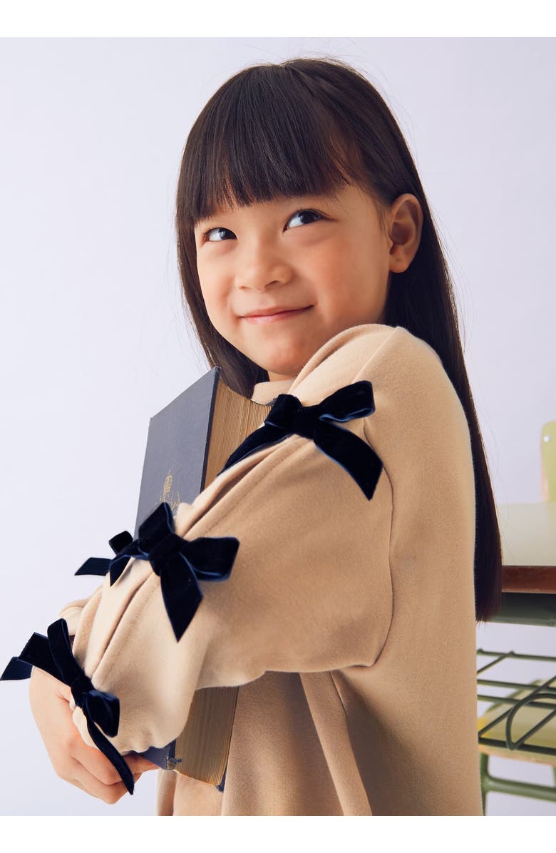 Mayoral Leggings and Bow Jumper Set, Alternate, color, Cream