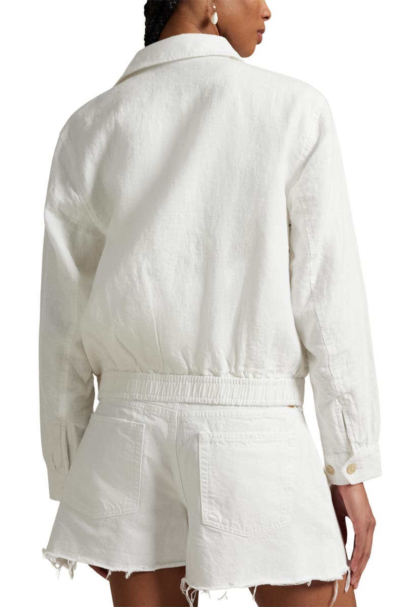 Polo Ralph Lauren Linen Jacket, Alternate, color, White