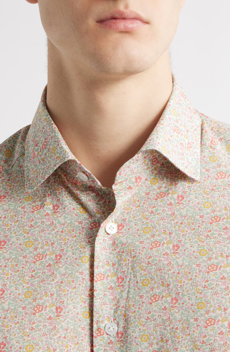 Jack Victor Denis Floral Button-Up Shirt, Alternate, color, Pink