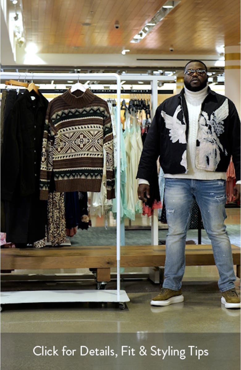 Geometric Cotton Blend Sweater, sales video thumbnail