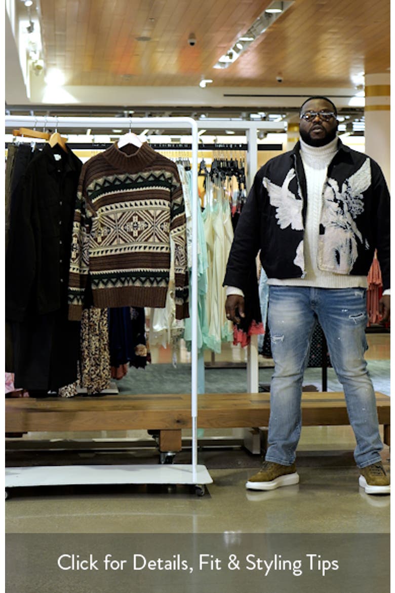 Geometric Cotton Blend Sweater video