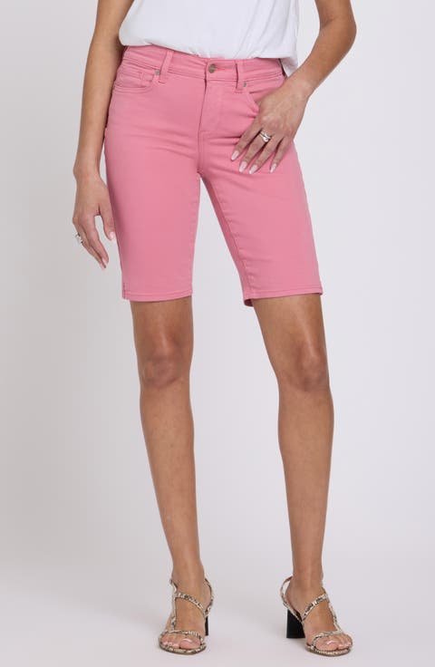 Briella Stripe Denim Bermuda Shorts