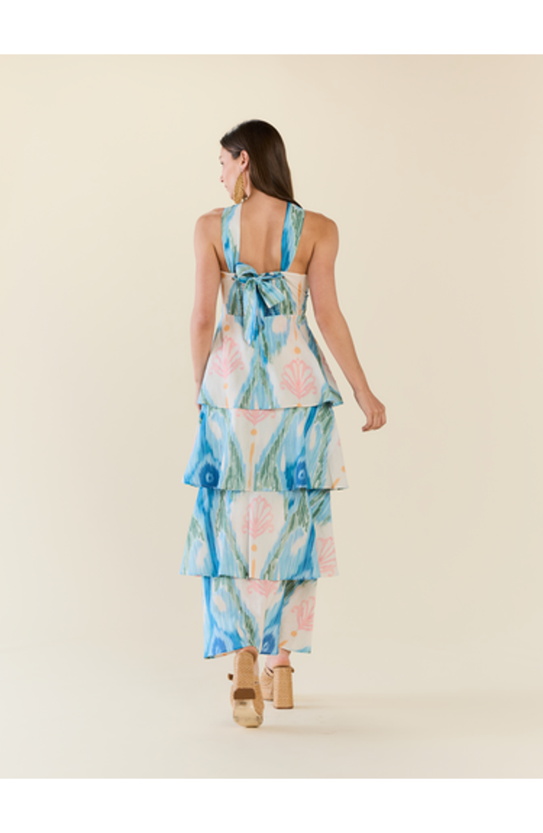 Eddy Emma Dress x Charli Evans, Alternate, color, Harbor Island Waves Ikat