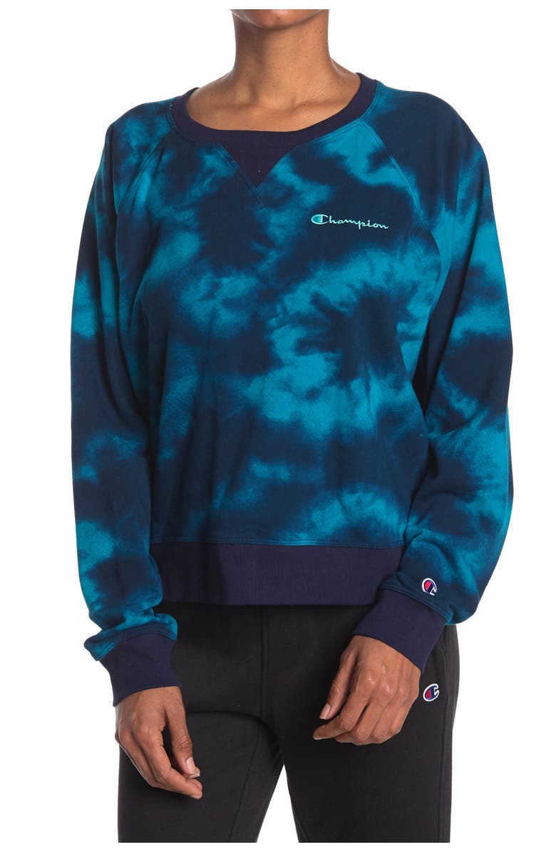 Champion Campus French Terry Crop Sweatshirt, Main, color, 