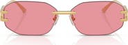 Versace 58mm Oval Sunglasses