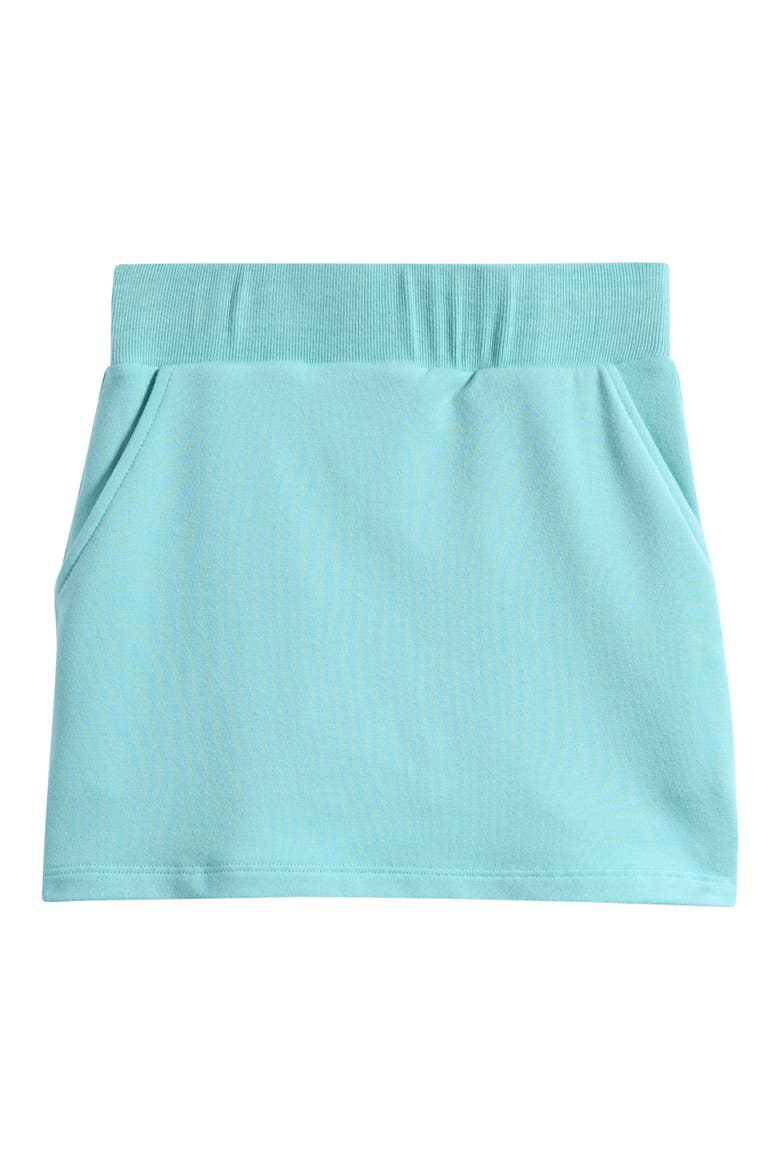 Kids' French Terry Skirt, Main, color, AQUA SKY