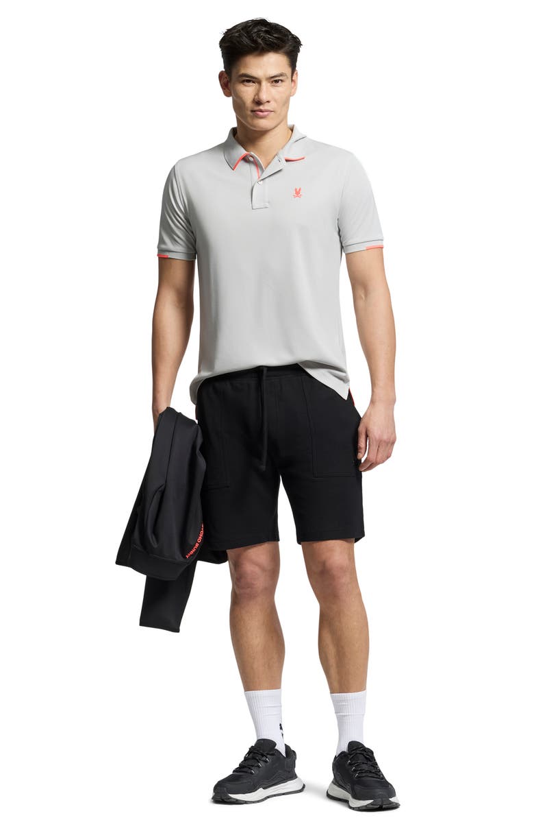 Psycho Bunny Elliston Slim Fit Sport Piqué Polo, Alternate, color, Micro Chip