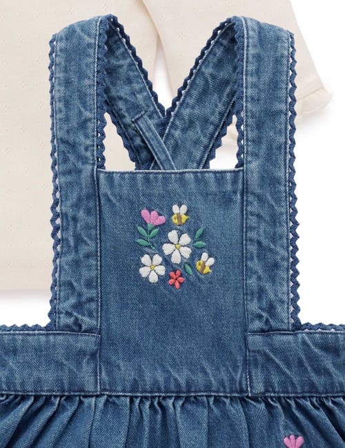 Purebaby Embroidered Pinnie Set In Multi