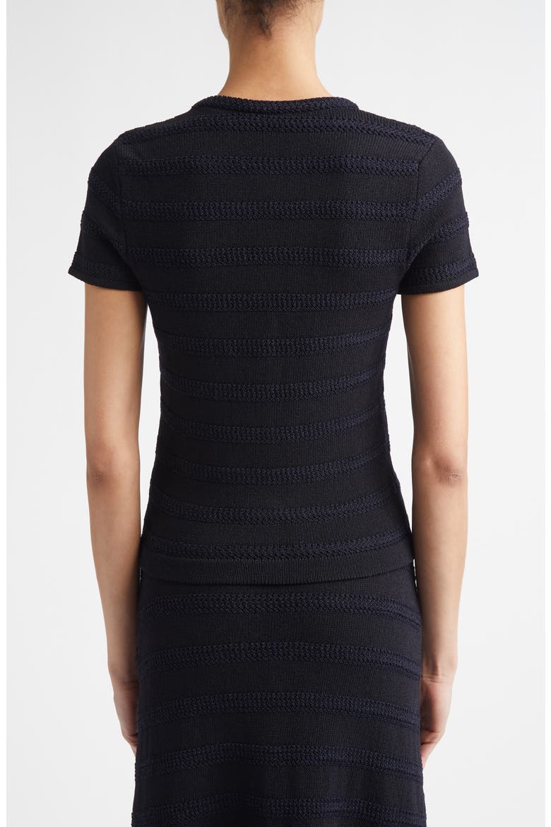 Breton Stripe Wool Blend Sweater, Alternate, color, BLACK / NAVY MULTI