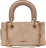 KARL LAGERFELD PARIS Benoite Suede Shoulder Bag