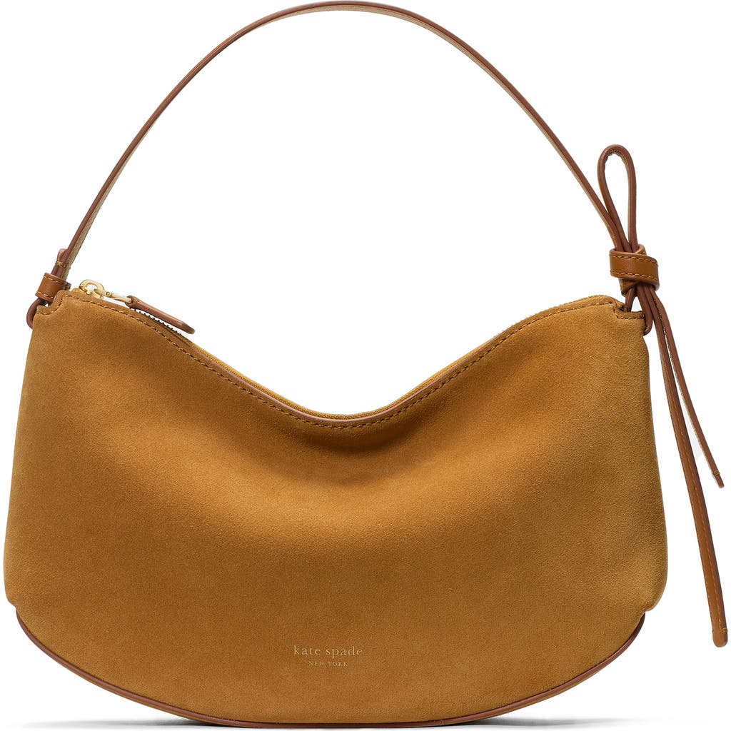Kate Spade New York Loop Suede Shoulder Bag In Brown