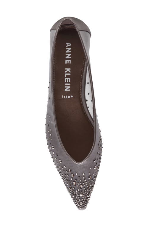 Anne Klein Carlisle Pointed Toe Pump In Silver