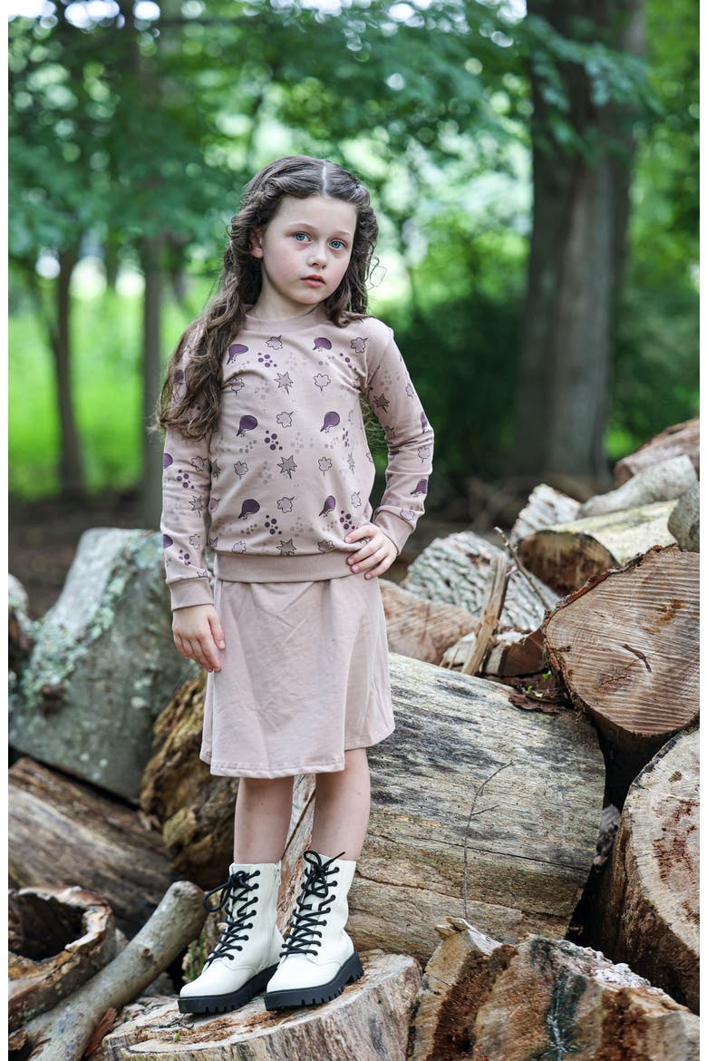 Kids' Super A-line Cotton Blend Skirt, Alternate, color, MAUVE