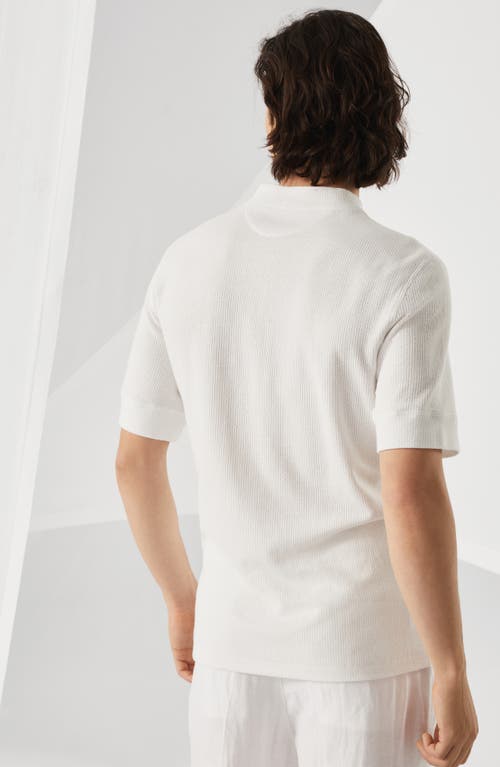 Brunello Cucinelli Henley Collar T-shirt In White