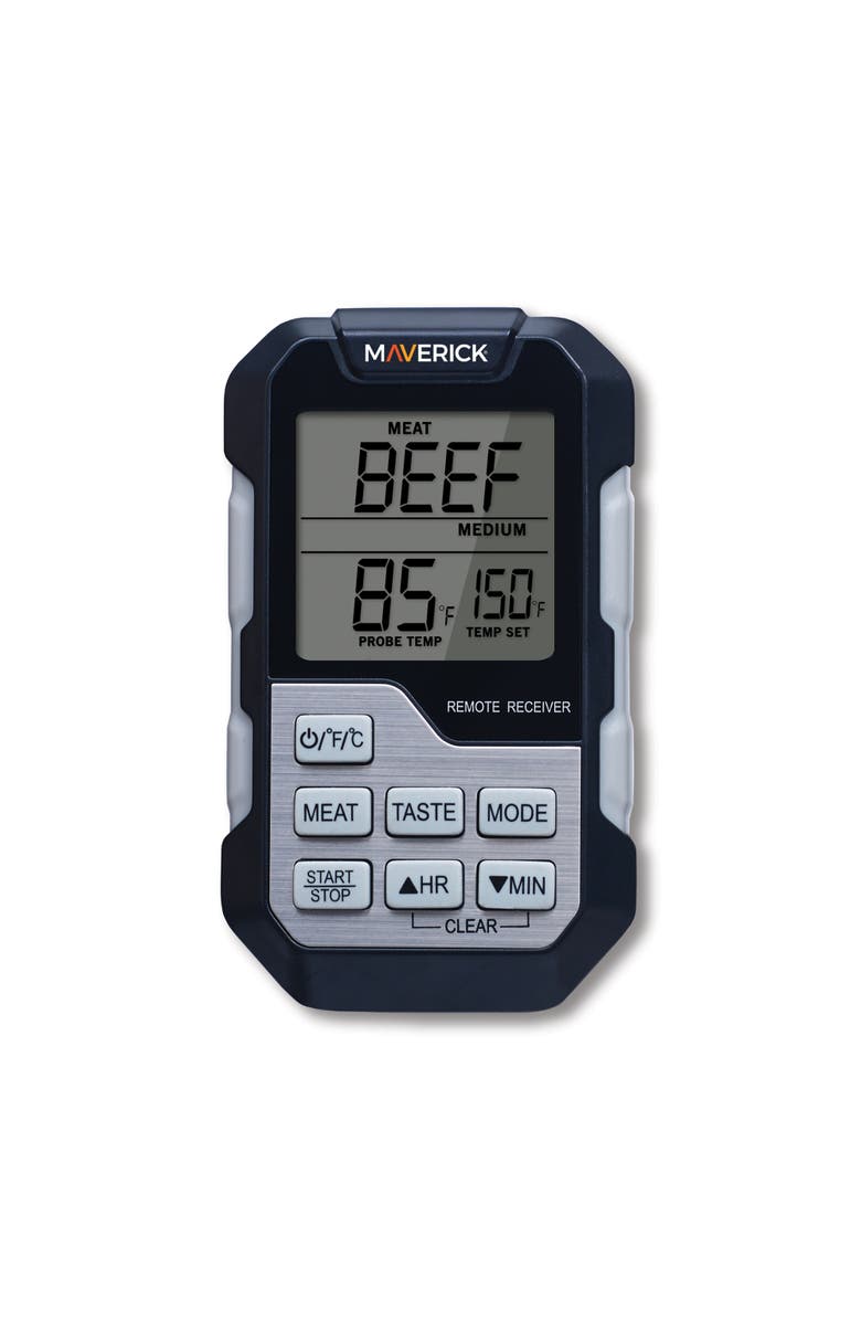 Maverick Single Probe Barbeque Thermometer and Timer, Main, color, Black/Grey