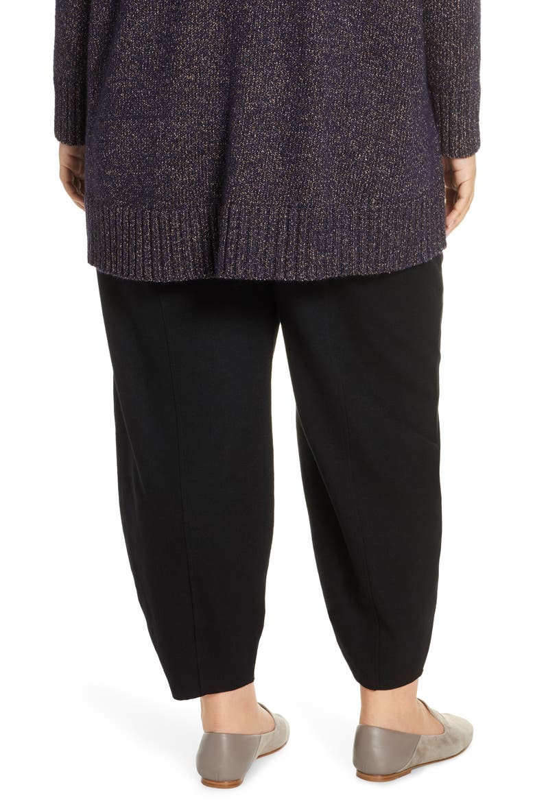 Wool Lantern Pants, Alternate, color, BLACK
