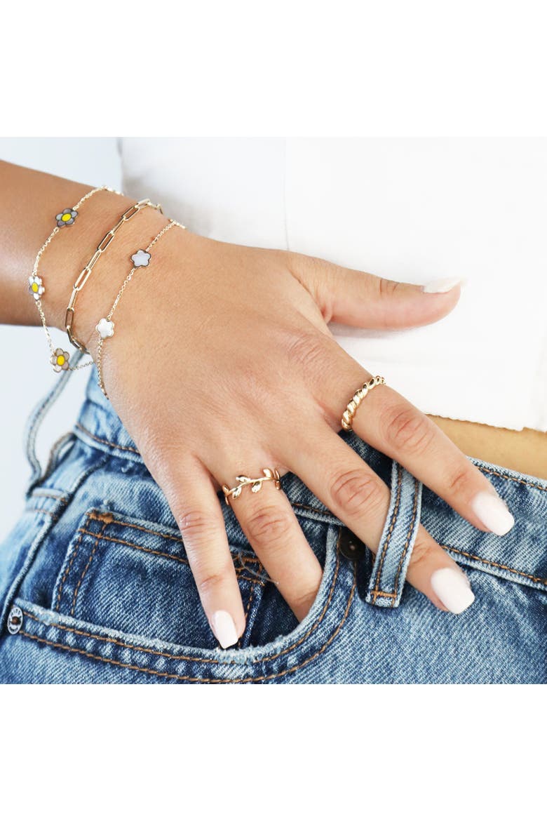 Thick Twisted Gold Band, Alternate, color, Yellow Gold