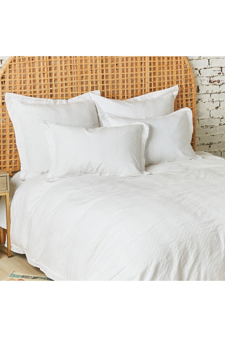 Keller Queen Duvet Cover, Alternate, color, White