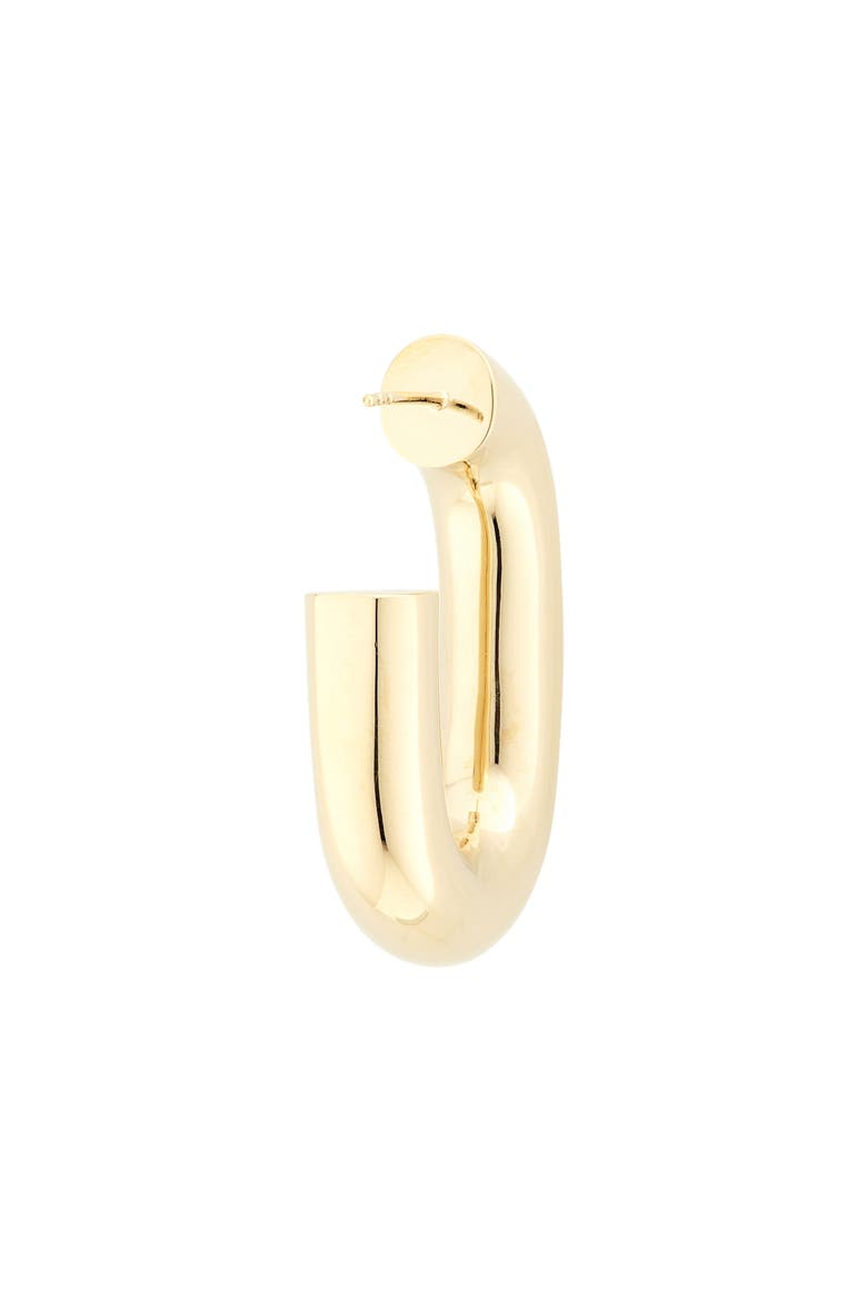 XL Link Hoop Earrings, Alternate, color, GOLD