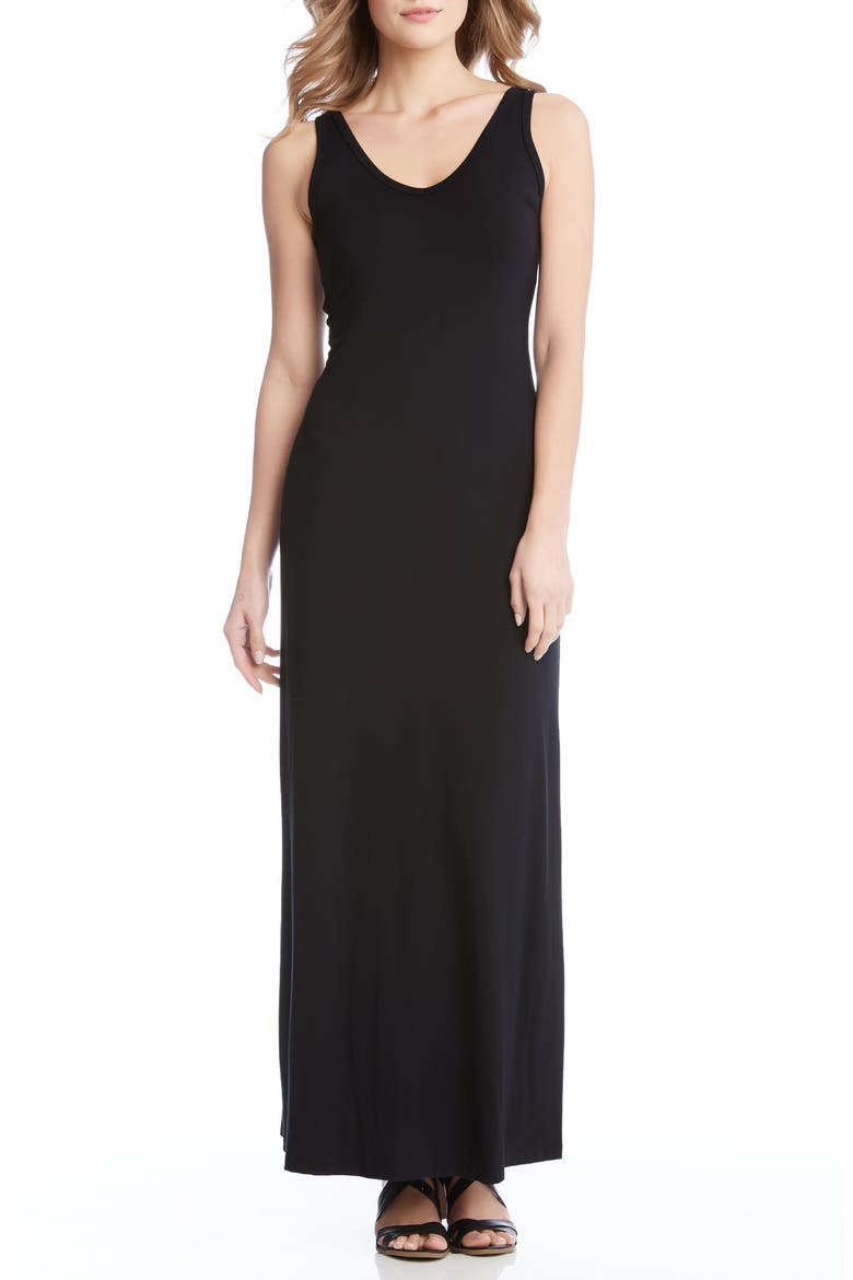 Alana Jersey Maxi Dress, Main, color, BLACK