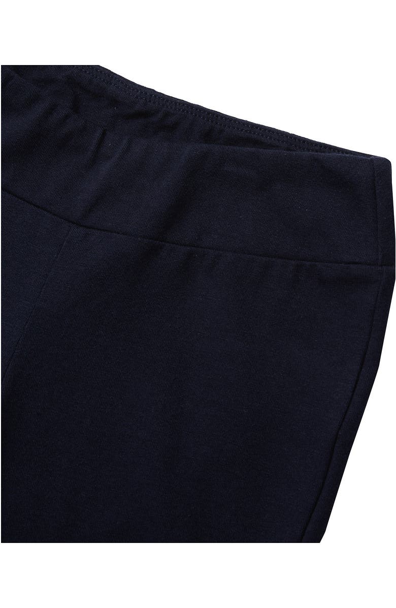 Lands' End Girls Tough Cotton Flare Leggings, Alternate, color, Classic Navy