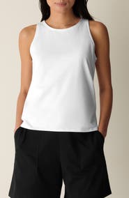 Eileen Fisher Slim Stretch Cotton Tank