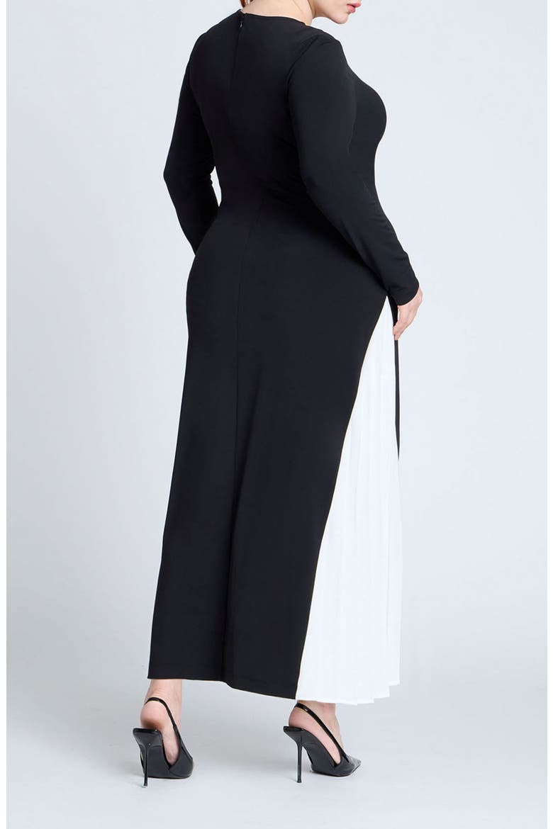 Maxi Dress With Pleat, Alternate, color, BLACK ONYX