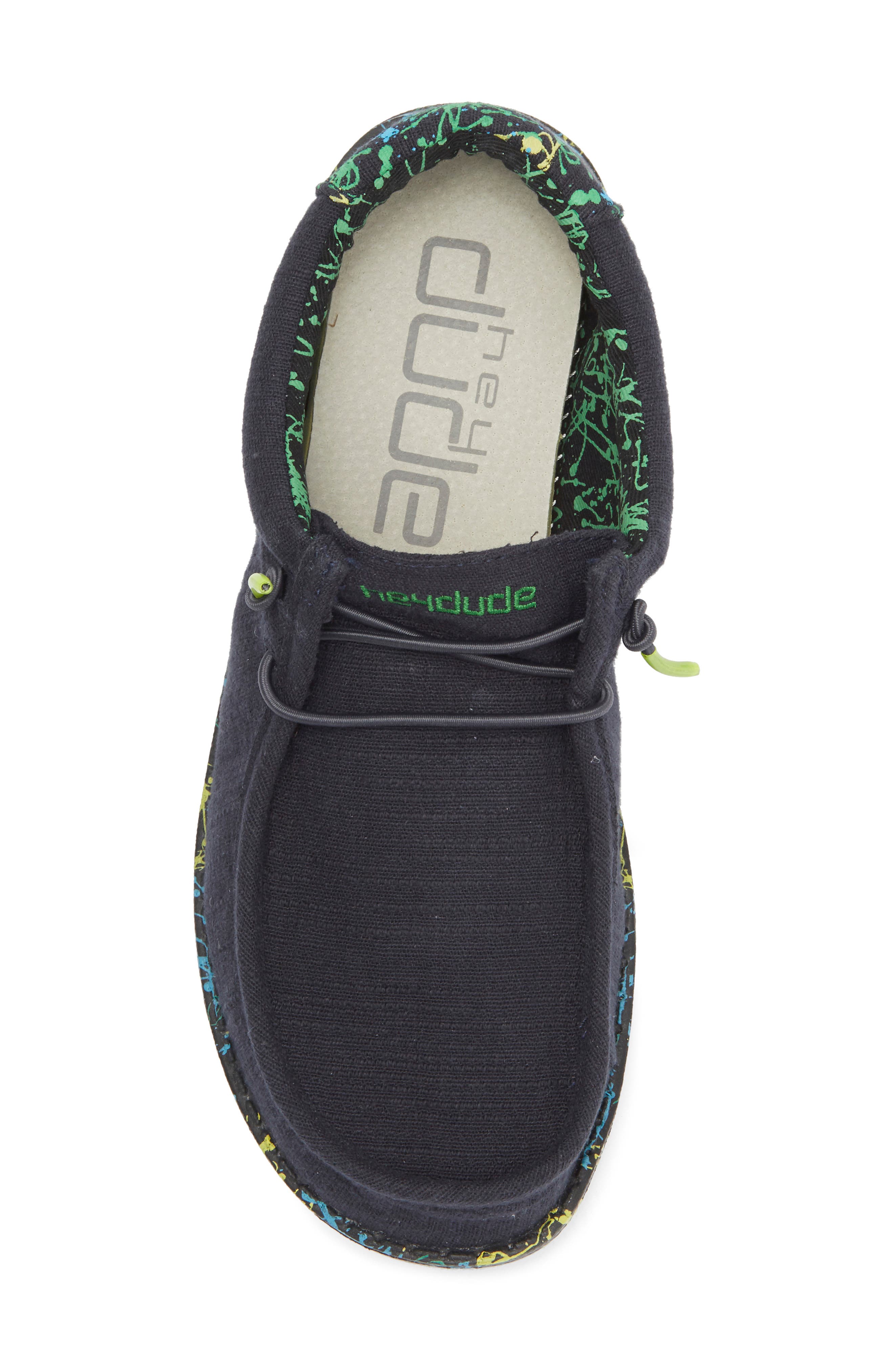 Hey Dude Kids' Wally Moc Toe Sneaker, Alternate, color, 