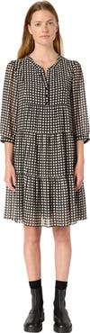 GERARD DAREL Lira Tiered Polka Dot Dress