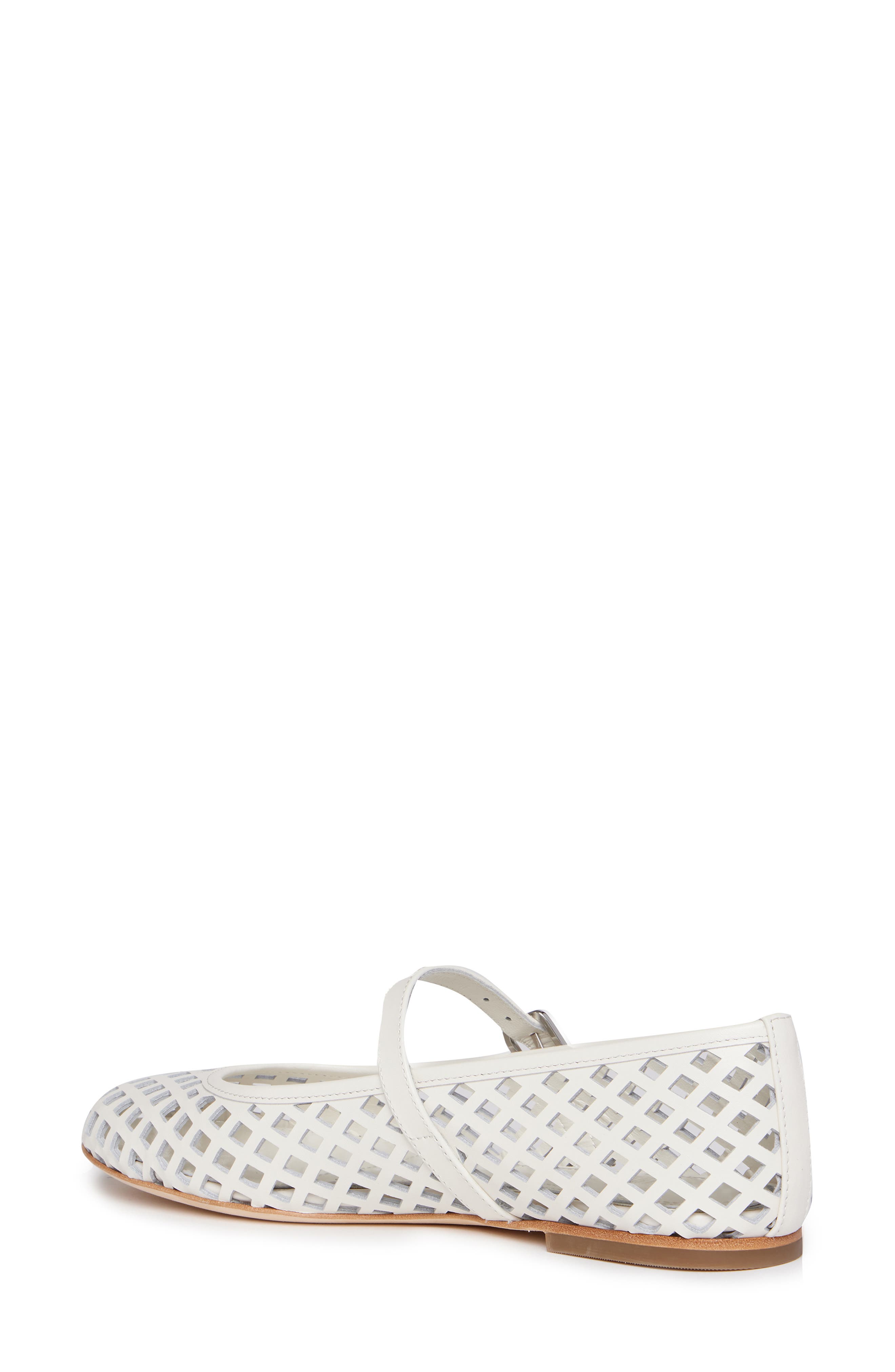 PAIGE Jaden Cutout Mary Jane Flat, Alternate, color, Cream