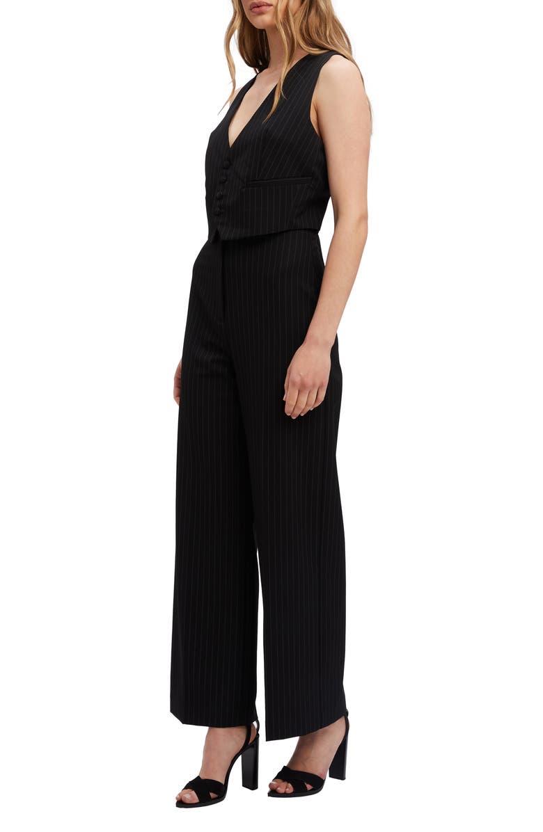 Bardot Pinstripe Wide Leg Pants, Alternate, color,