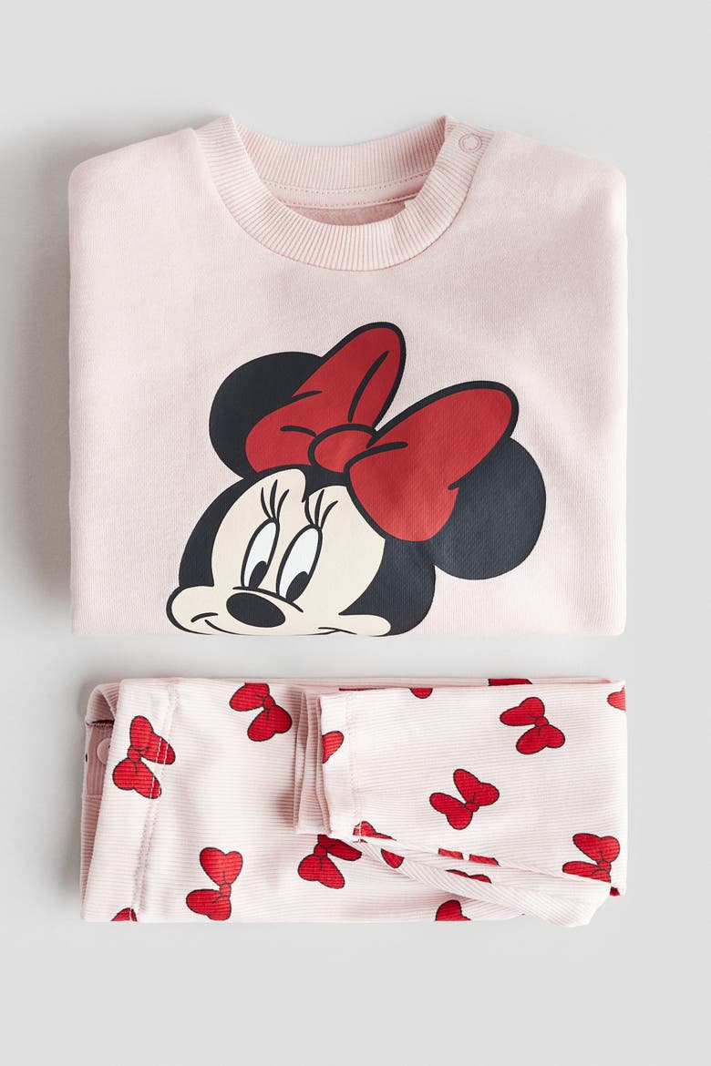 2-piece Printed Set, Alternate, color, Light pink/Minnie Mouse